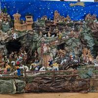 Presepe creato a mano.