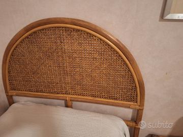 testiera letto singolo in vimini