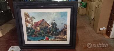 Quadro con cornice antiquariato 120X90h