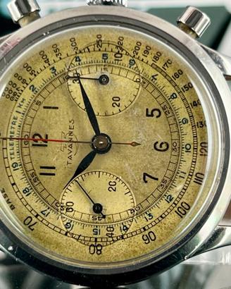 Tavannes Clamshell Case Vintage  Valjoux 22