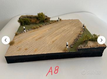Diorama base 25x30 scala 1/35 modellismo tamiya