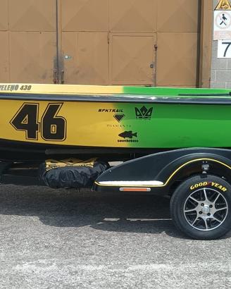 BASS BOAT VELENO 430 FIBERGLASS