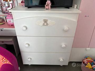 Fasciatoio cassettiera più letto montessori