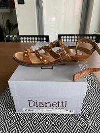 Sandali bambina cuoio eleganti