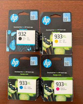 Set 4 Cartucce HP 932/933XL Originali Sigillate