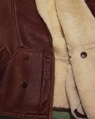 Giacca di montone Shearling originale anni '80