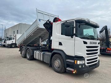 Scania G450 Euro 6 Gru + Ribaltabile