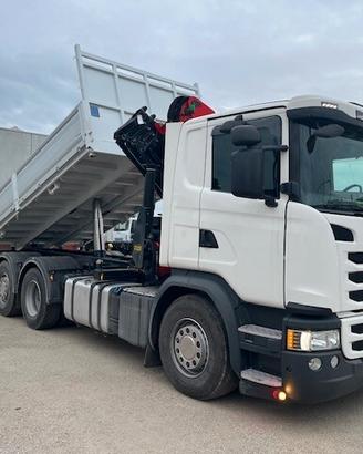 Scania G450 Euro 6 Gru + Ribaltabile