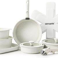 SENSARTE Batteria Pentole e Padelle a Induzione,17