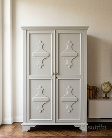 Splendido Armadio Guardaroba in Legno Bianco Caldo