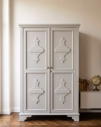 Splendido Armadio Guardaroba in Legno Bianco Caldo