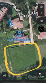 Terreno edificabile con prato privato