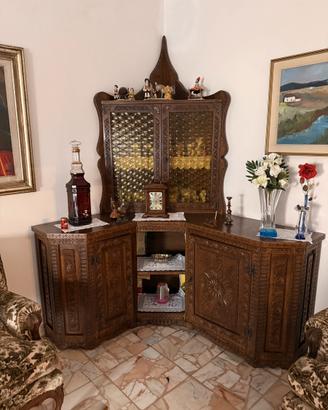 Angoliera Sarda artigianale in legno massiccio