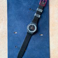 Swatch 1987 Silver Circle GA105 vintage