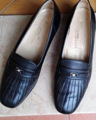 Scarpe nere vera pelle e cuoio comode n 40