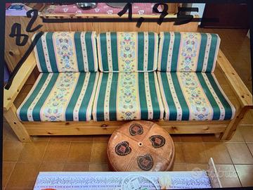 divano letto stile montagna