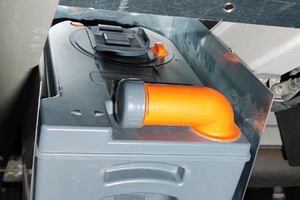 Portacassetta wc sottoscocca