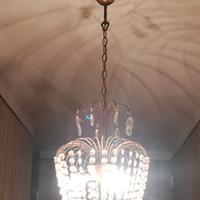 LAMPADARIO CRISTALLO VINTAGE