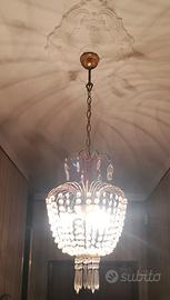 LAMPADARIO CRISTALLO VINTAGE