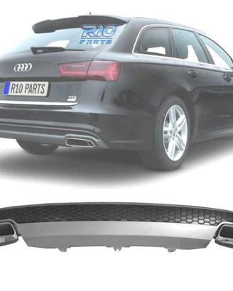 DIFFUSORE AUDI A6 12-15 LOOK RESTYLING + TERMINALI