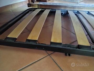 RETE A DOGHE  LETTO SINGOLO E MATERASSO NUOVI
