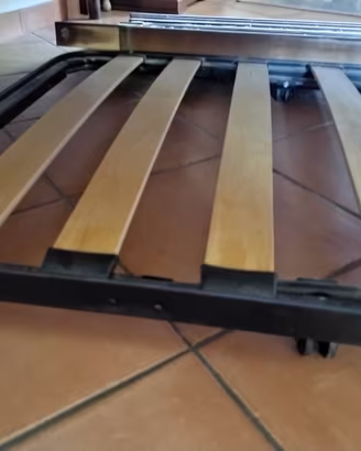 RETE A DOGHE  LETTO SINGOLO E MATERASSO NUOVI