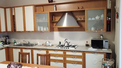 Cucina con elettrodomestici 