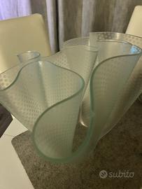 Vaso Cartoccio opalino anni 70/80