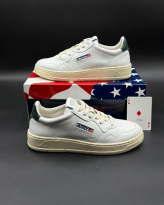Autry sneakers medalist low bianca verde scuro 39