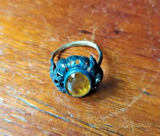Antico Anello vintage donna bigiotteria stile vitt