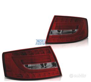 FANALI PER AUDI A6 C6 04-08 SEDAN LED ROSSO AFFUMI