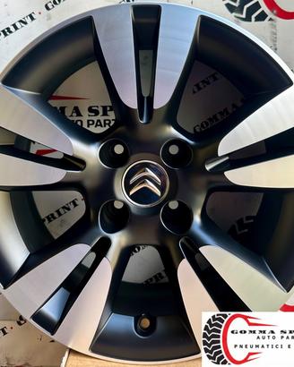 4 CERCHI IN LEGA ORIGINALI RAGGIO 16 CITROEN C3