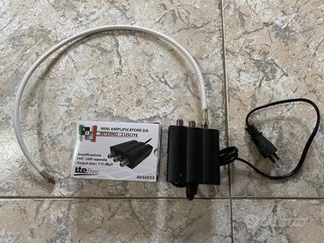 Amplificatore segnale TV da interno guadagno 20 dB