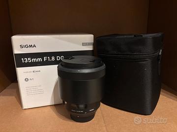 Sigma 135mm f/1.8 Art – Pari al nuovo – Completo d