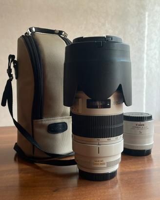Canon 70-200 f 2.8 L IS II + Duplicatore - EF Moun