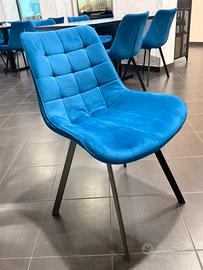 Sedie in  velluto sfoderabile come  nuove