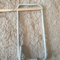 10 staffe in ferro zincato per costruzioni d14cm