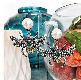 Orecchini pendenti ragno