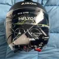 Casco Jet Airoh Helyos Nero Opaco - ECE 2206 - Tag