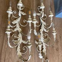 Coppia di lampadari a muro