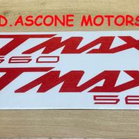 coppia adesivi scudo tmax 560 ROSSO