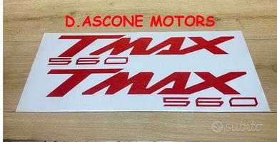 coppia adesivi scudo tmax 560 ROSSO