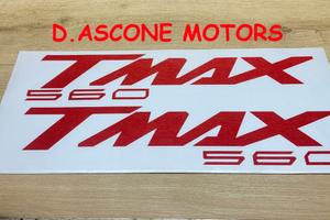 coppia adesivi scudo tmax 560 ROSSO
