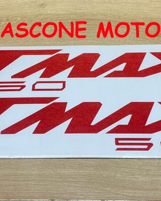 coppia adesivi scudo tmax 560 ROSSO