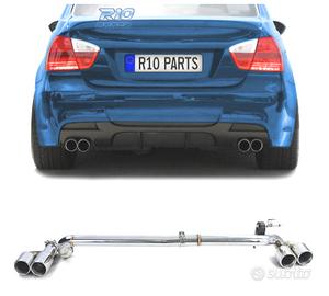KIT CONVERSIONE SCARICO BMW E90 E91 LOOK M DOPPIO 