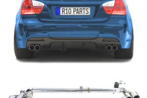KIT CONVERSIONE SCARICO BMW E90 E91 LOOK M DOPPIO 