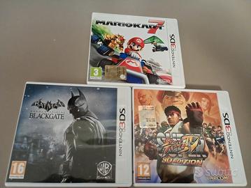 lotto 3 giochi Nintendo 3ds Batman, maro e street 