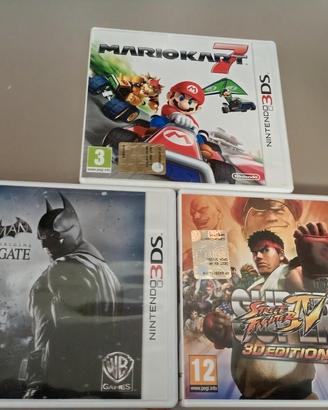 lotto 3 giochi Nintendo 3ds Batman, maro e street 