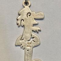 Ciondolo di Andy Capp in argento 800