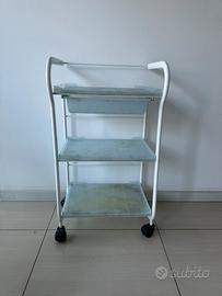 Carrello estetista 3 ripiani con cassetto